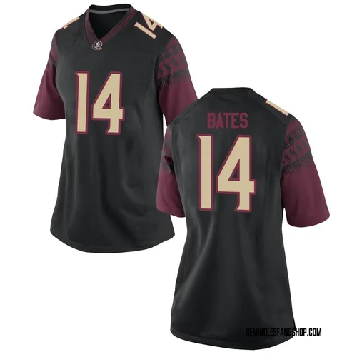 Women's Nike Cai Bates Florida State Seminoles Game Black Football College Jersey