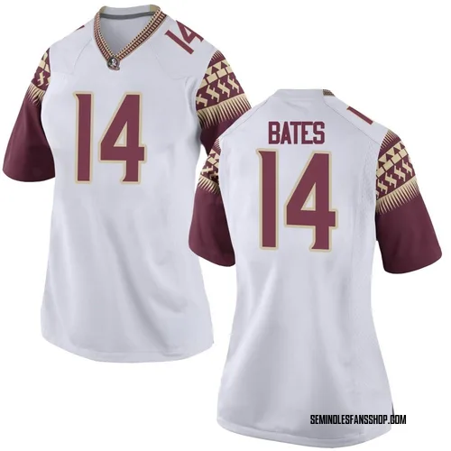 Women's Nike Cai Bates Florida State Seminoles Replica White Football College Jersey