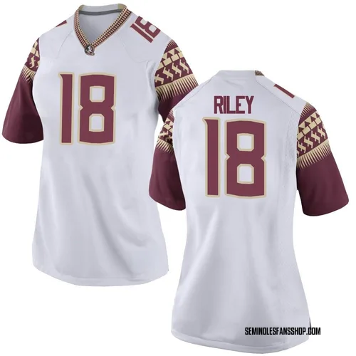 Women's Nike Cam Riley Florida State Seminoles Game White Football College Jersey