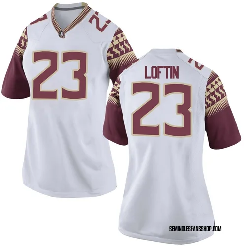 Women's Nike Chase Loftin Florida State Seminoles Game White Football College Jersey