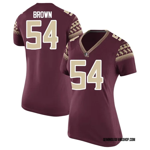 Women's Nike Chastan Brown Florida State Seminoles Replica Brown Garnet Football College Jersey