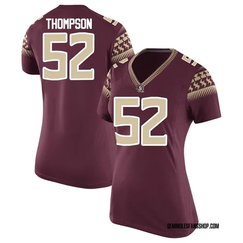 Women's Nike Chavez Thompson Florida State Seminoles Game Garnet Football College Jersey