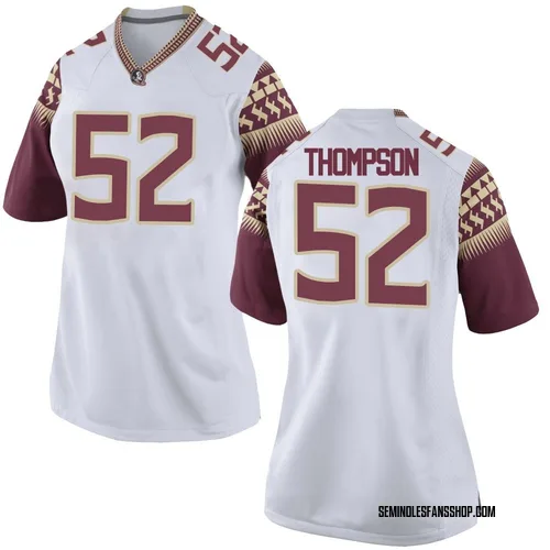 Women's Nike Chavez Thompson Florida State Seminoles Game White Football College Jersey