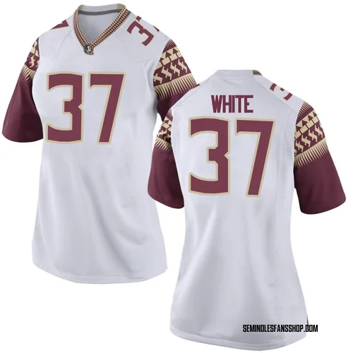Women's Nike Christian White Florida State Seminoles Game White Football College Jersey