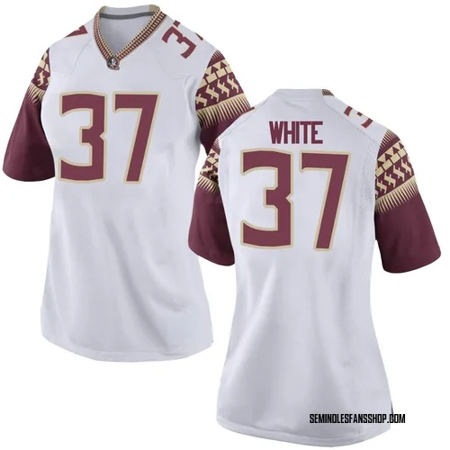 Women's Nike Christian White Florida State Seminoles Replica White Football College Jersey