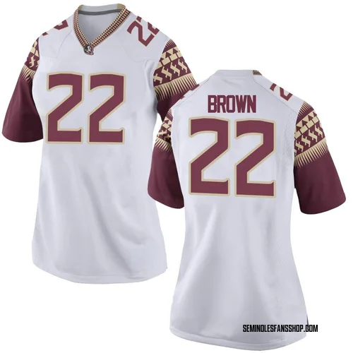 Women's Nike Davonte Brown Florida State Seminoles Replica White Football College Jersey