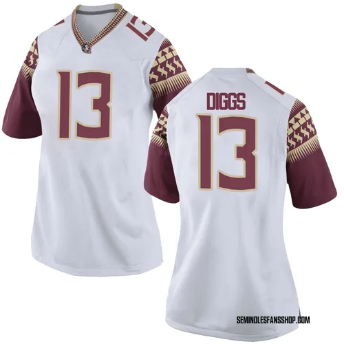 Women's Nike Deamontae Diggs Florida State Seminoles Replica White Football College Jersey