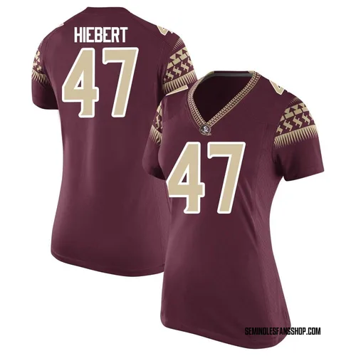 Women's Nike Donny Hiebert Florida State Seminoles Replica Garnet Football College Jersey