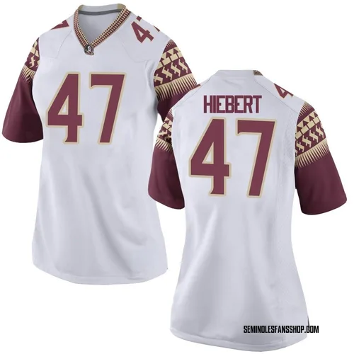 Women's Nike Donny Hiebert Florida State Seminoles Replica White Football College Jersey