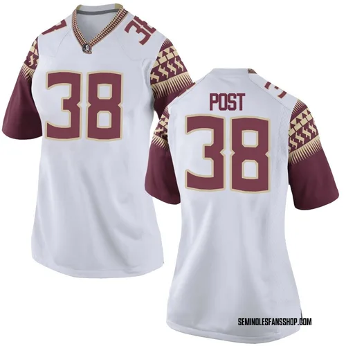 Women's Nike Ethan Post Florida State Seminoles Replica White Football College Jersey