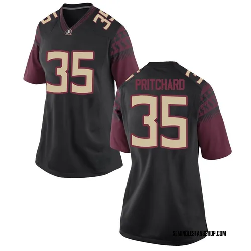 Women's Nike Ethan Pritchard Florida State Seminoles Replica Black Football College Jersey