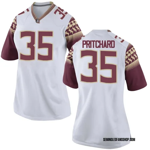 Women's Nike Ethan Pritchard Florida State Seminoles Replica White Football College Jersey