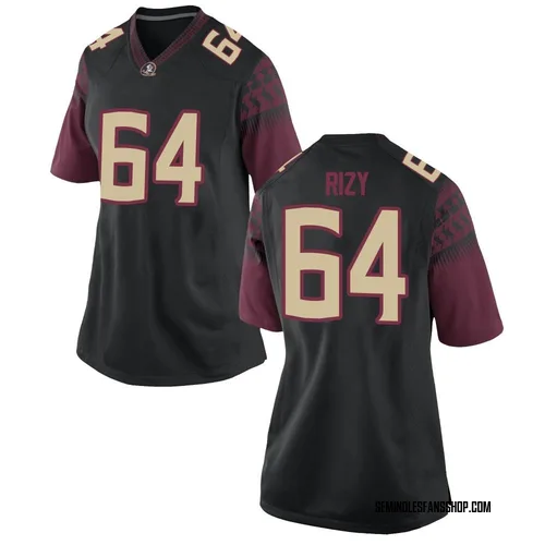 Women's Nike Jacob Rizy Florida State Seminoles Game Black Football College Jersey
