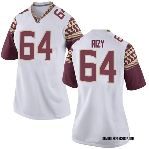 Women's Nike Jacob Rizy Florida State Seminoles Game White Football College Jersey