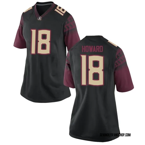 Women's Nike Jamari Howard Florida State Seminoles Replica Black Football College Jersey