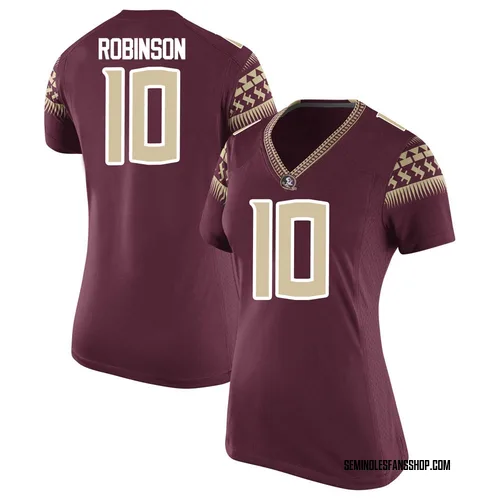 Women's Nike Jammie Robinson Florida State Seminoles Game Garnet Football College Jersey