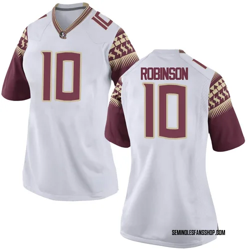 Women's Nike Jammie Robinson Florida State Seminoles Replica White Football College Jersey