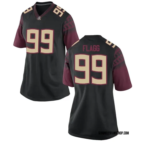 Women's Nike Jamorie Flagg Florida State Seminoles Replica Black Football College Jersey