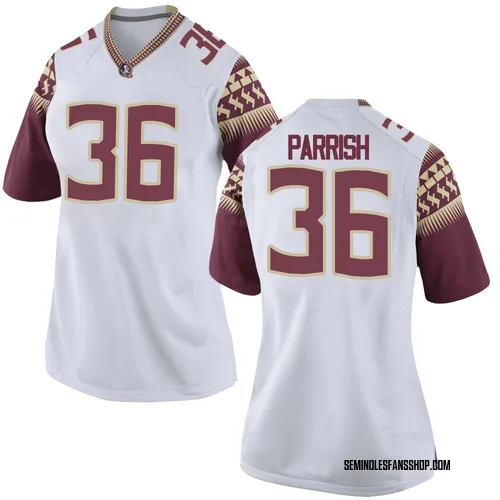 Women's Nike Jayden Parrish Florida State Seminoles Replica White Football College Jersey