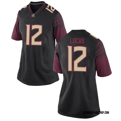 Women's Nike Jaylin Lucas Florida State Seminoles Game Black Football College Jersey