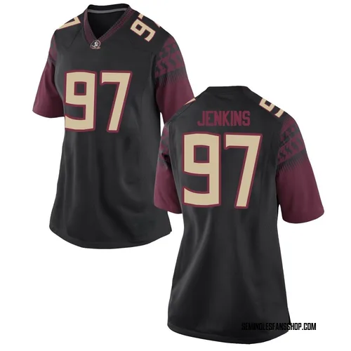 Women's Nike Jayson Jenkins Florida State Seminoles Replica Black Football College Jersey