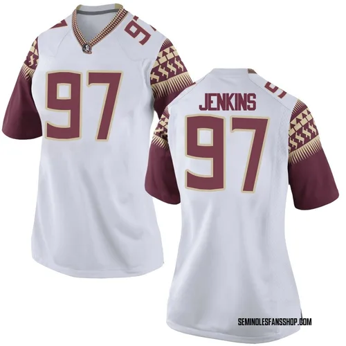 Women's Nike Jayson Jenkins Florida State Seminoles Replica White Football College Jersey