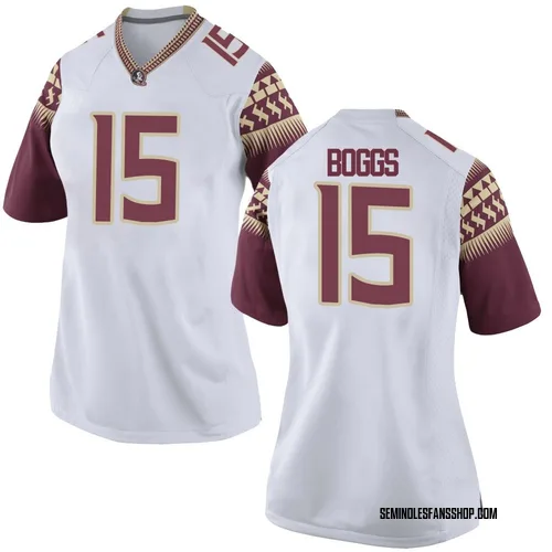 Women's Nike Jayvan Boggs Florida State Seminoles Game White Football College Jersey
