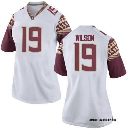 Women's Nike Jeremiah Wilson Florida State Seminoles Replica White Football College Jersey