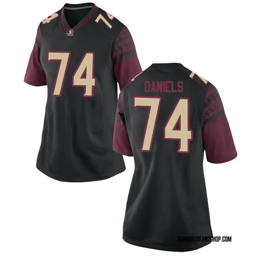Women's Nike Jonathan Daniels Florida State Seminoles Game Black Football College Jersey
