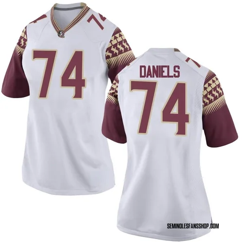 Women's Nike Jonathan Daniels Florida State Seminoles Replica White Football College Jersey