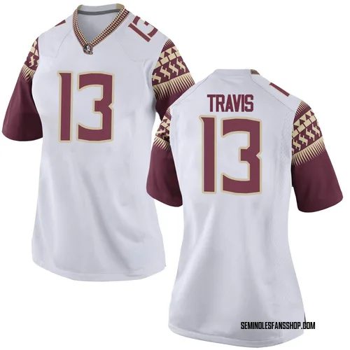 Women's Nike Jordan Travis Florida State Seminoles Game White Football College Jersey
