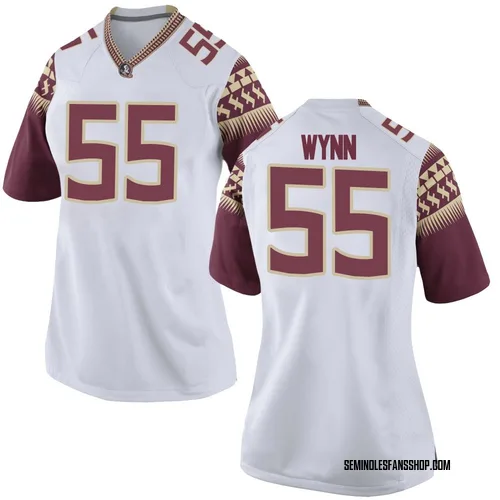Women's Nike Kevin Wynn Florida State Seminoles Replica White Football College Jersey