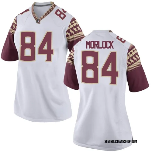 Women's Nike Kyle Morlock Florida State Seminoles Game White Football College Jersey