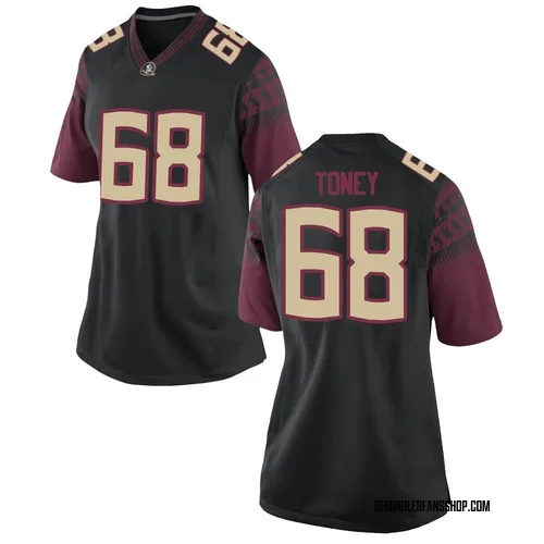 Women's Nike LaNard Toney Florida State Seminoles Replica Black Football College Jersey