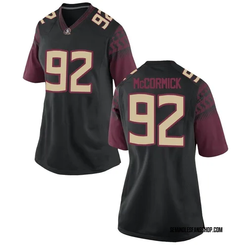 Women's Nike Liam McCormick Florida State Seminoles Replica Black Football College Jersey