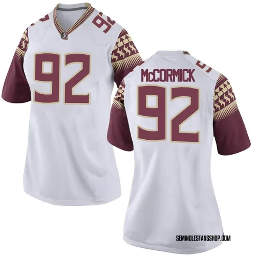 Women's Nike Liam McCormick Florida State Seminoles Replica White Football College Jersey
