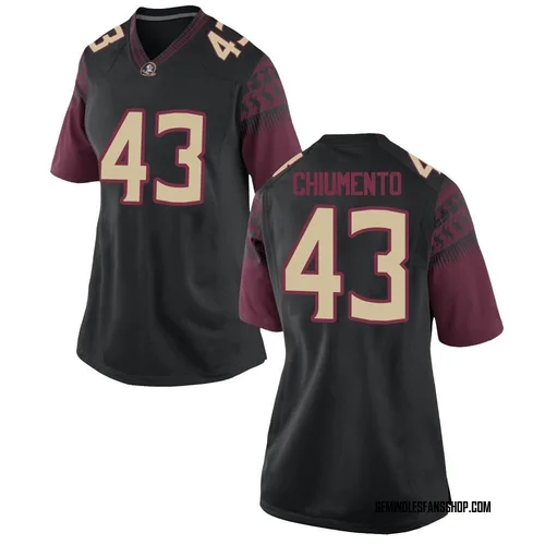 Women's Nike Mac Chiumento Florida State Seminoles Replica Black Football College Jersey