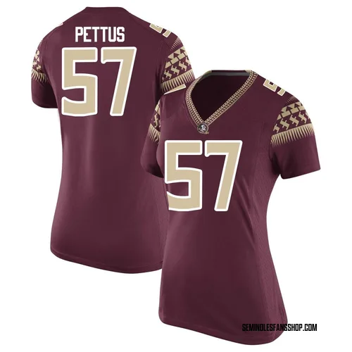 Women's Nike Micah Pettus Florida State Seminoles Replica Garnet Football College Jersey
