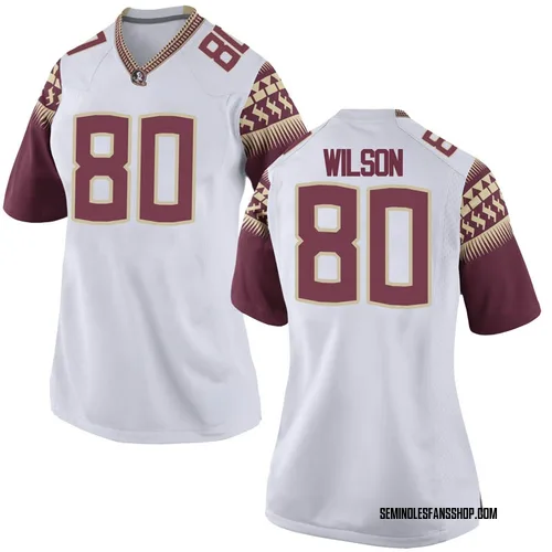 Women's Nike Ontaria Wilson Florida State Seminoles Game White Football College Jersey
