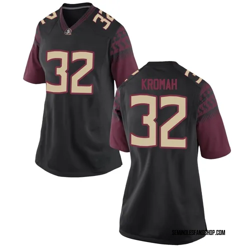 Women's Nike Ousmane Kromah Florida State Seminoles Replica Black Football College Jersey