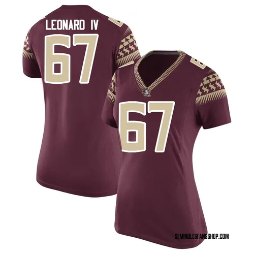 Women's Nike Richie Leonard IV Florida State Seminoles Replica Garnet Football College Jersey