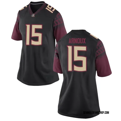 Women's Nike Shamar Arnoux Florida State Seminoles Game Black Football College Jersey