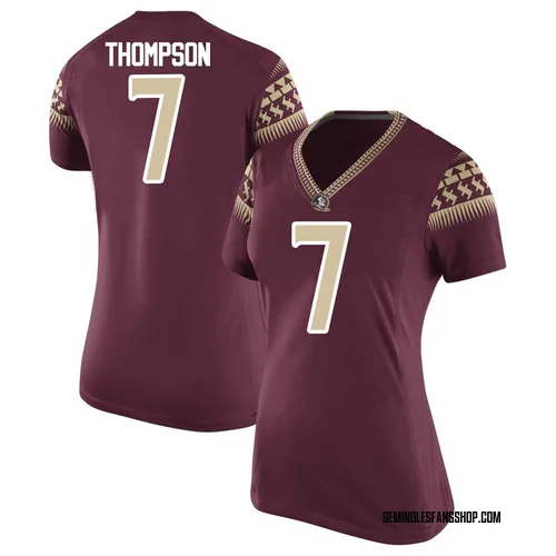 Women's Nike Stefon Thompson Florida State Seminoles Replica Garnet Football College Jersey