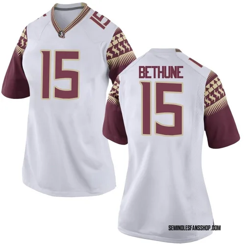 Women's Nike Tatum Bethune Florida State Seminoles Replica White Football College Jersey