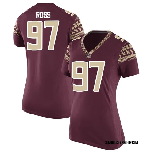 Women's Nike William Ross Florida State Seminoles Game Garnet Football College Jersey