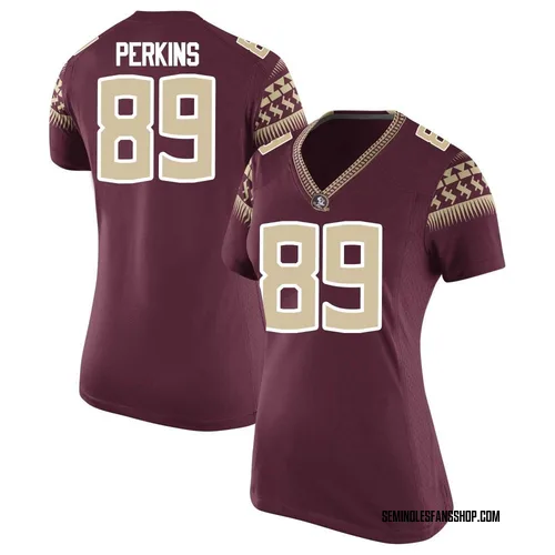 Women's Nike Xavier Perkins Florida State Seminoles Replica Garnet Football College Jersey