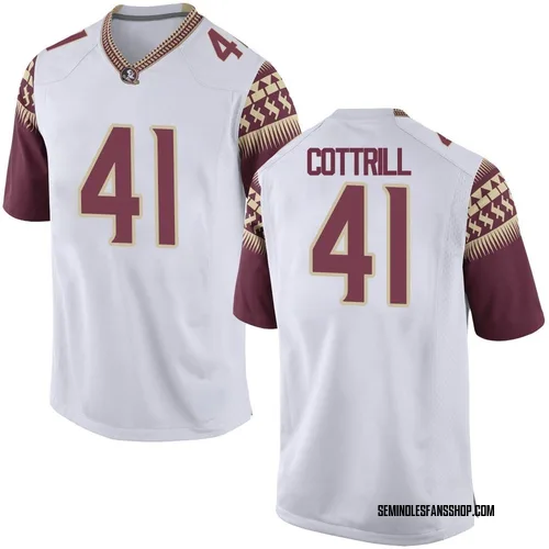Youth Nike AJ Cottrill Florida State Seminoles Replica White Football College Jersey