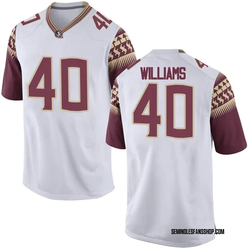 Youth Nike Amaree Williams Florida State Seminoles Replica White Football College Jersey