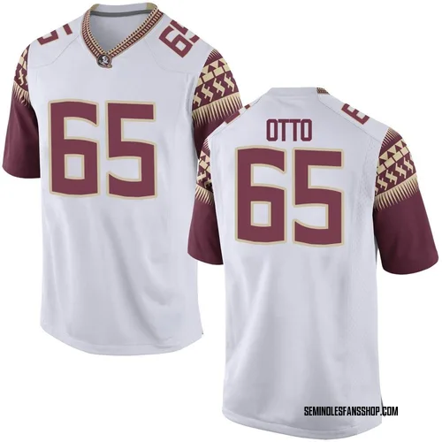 Youth Nike Andre Otto Florida State Seminoles Game White Football College Jersey