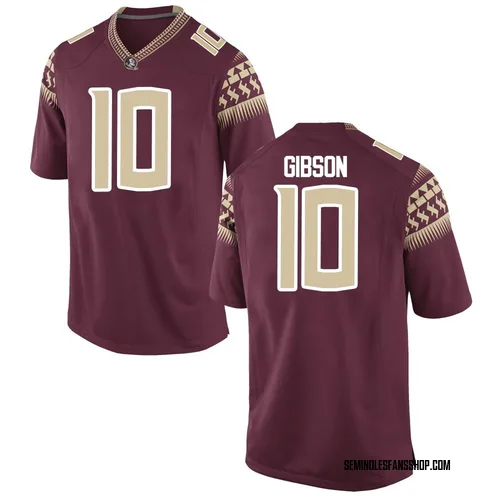 Youth Nike BJ Gibson Florida State Seminoles Game Garnet Football College Jersey